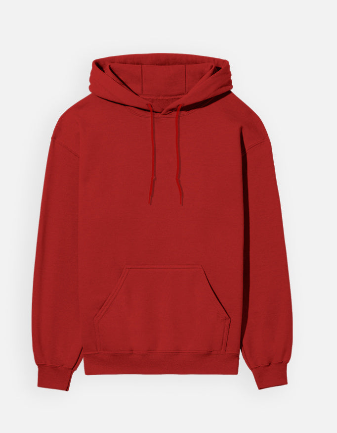 Unisex Hoodie – Noir & Lin India Red