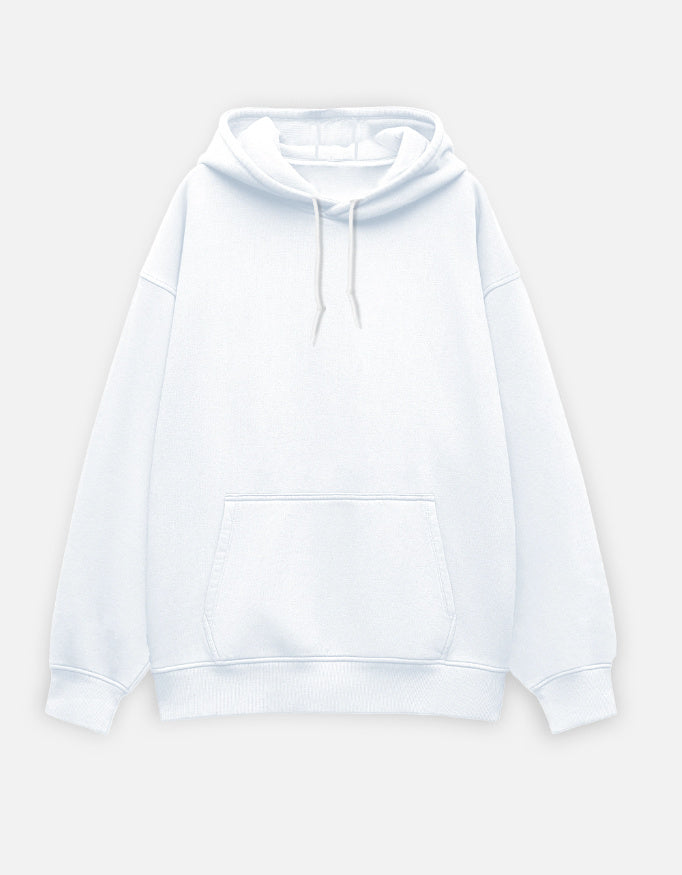 Unisex Oversized Hoodie – Noir & Lin India White