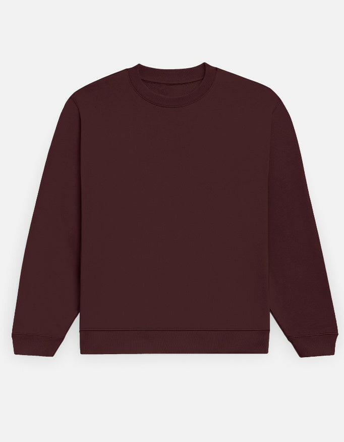Solid Sweatshirt – Noir & Lin India Maroon