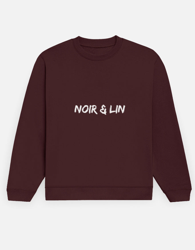 Noir & Lin Signature Sweatshirt – Noir & Lin India Maroon