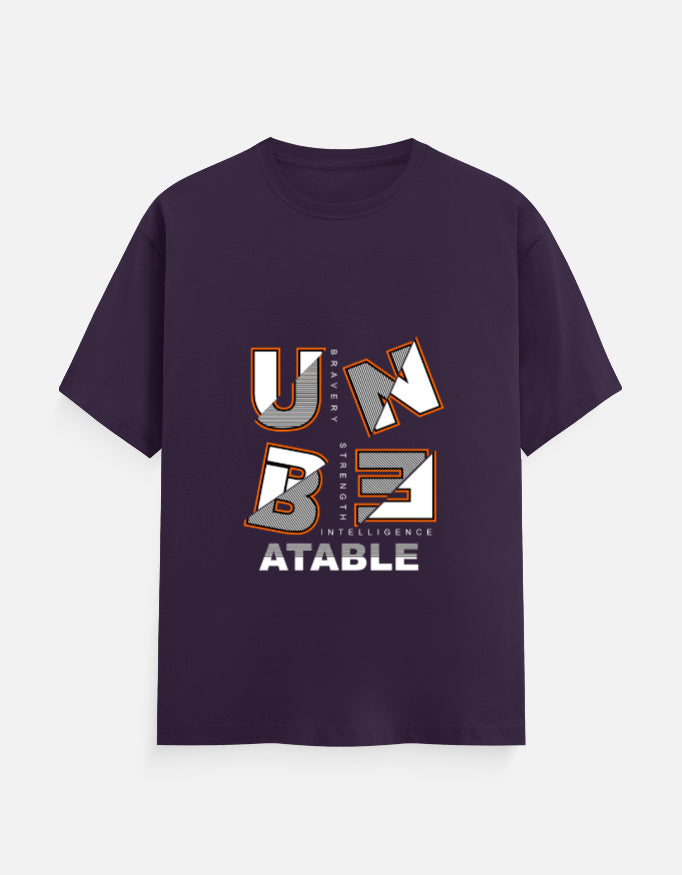 Unbeatable Graphic T‑Shirt – Noir & Lin India Purple