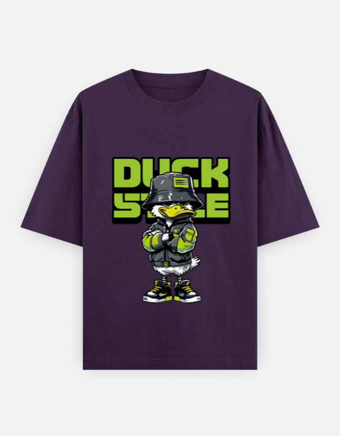 Duck Style Oversized Heavyweight T-Shirt – Noir & Lin India Purple
