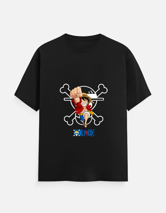 one piece T-Shirt – Noir & Lin India Black