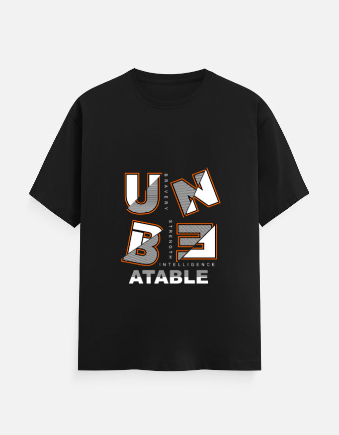 Unbeatable Graphic T‑Shirt – Noir & Lin India Black