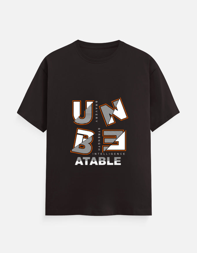 Unbeatable Graphic T‑Shirt – Noir & Lin India Coffee Brown