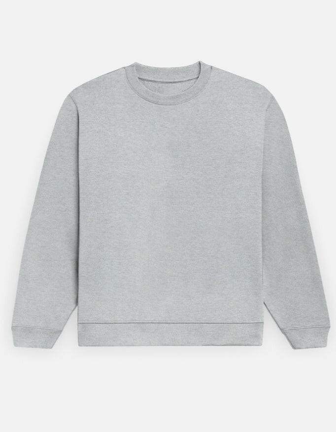 Solid Sweatshirt – Noir & Lin India Grey Melange