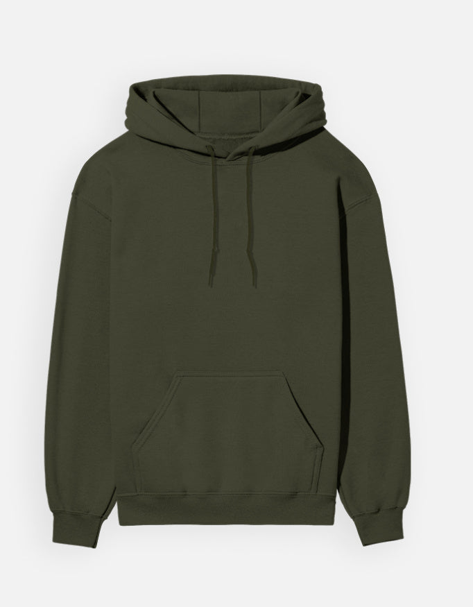 Unisex Hoodie – Noir & Lin India Olive Green