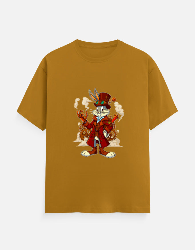 Steampunk Bugs Bunny T-Shirt – Noir & Lin India Mustard Yellow