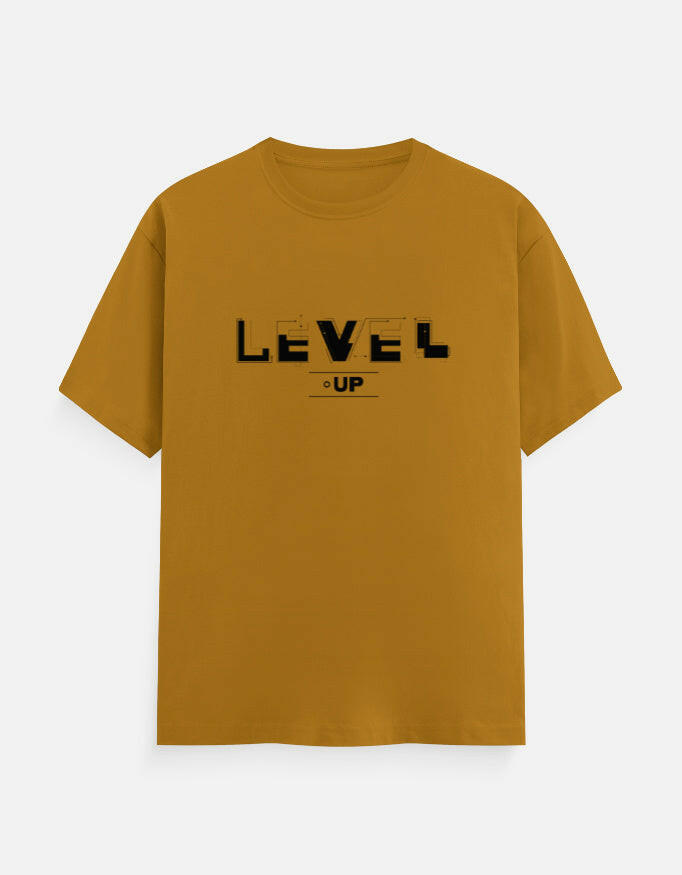 Level-Up T-Shirt – Noir & Lin India Mustard Yellow