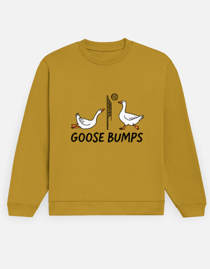 Goose Bumps – Sweatshirt – Noir & Lin India Mustard Yellow