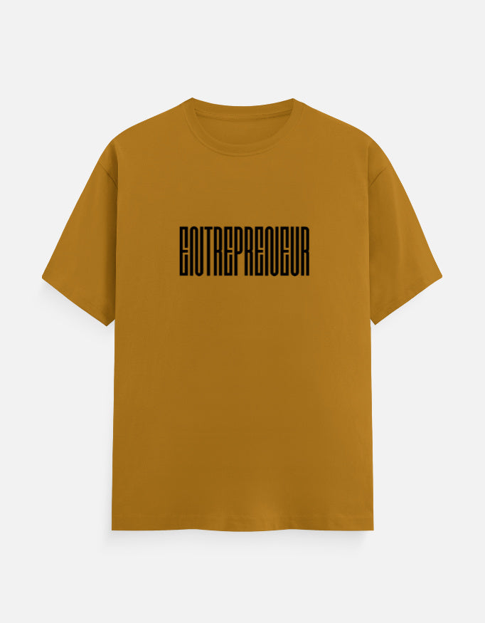 Entrepreneur Unisex T-Shirt – Noir & Lin India Mustard Yellow