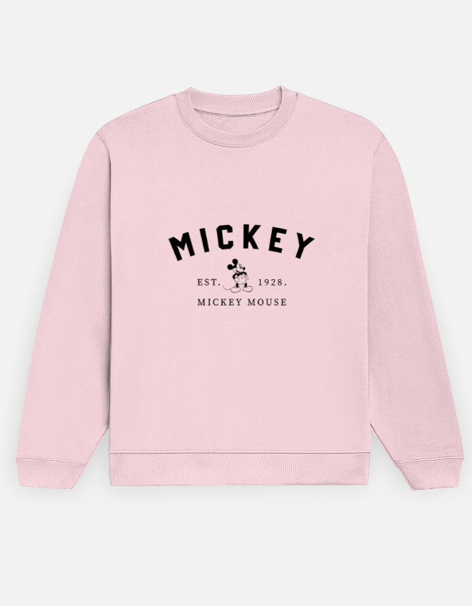 Mickey Vintage Sweatshirt – Noir & Lin India Light Baby Pink