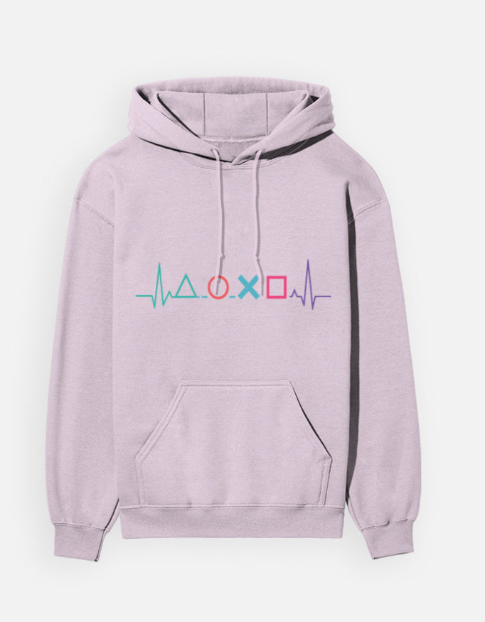 PlayStation Heartbeat - Hoodie – Noir & Lin India Light Baby Pink