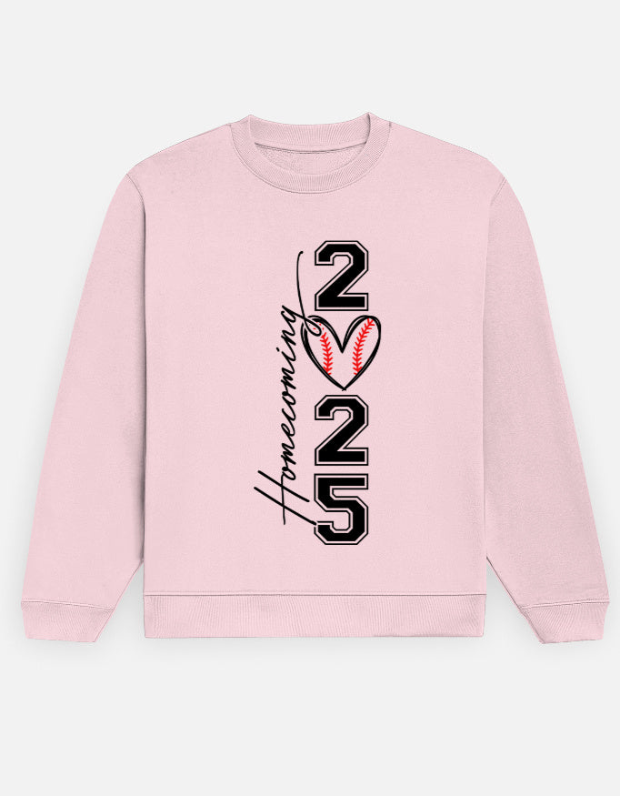Homecoming 2025 Sweatshirt – Noir & Lin India Light Baby Pink
