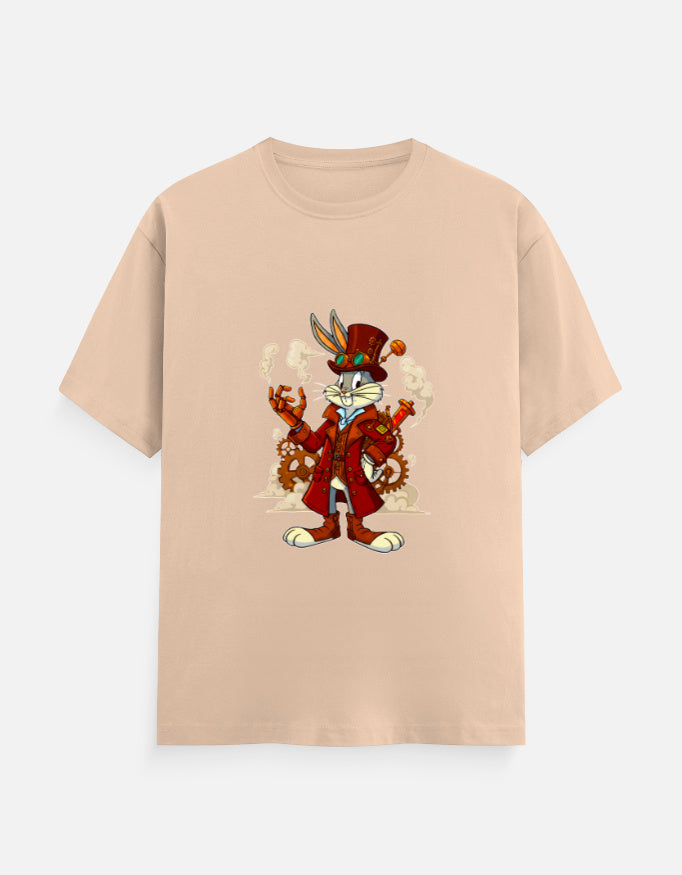 Steampunk Bugs Bunny T-Shirt – Noir & Lin India Peach