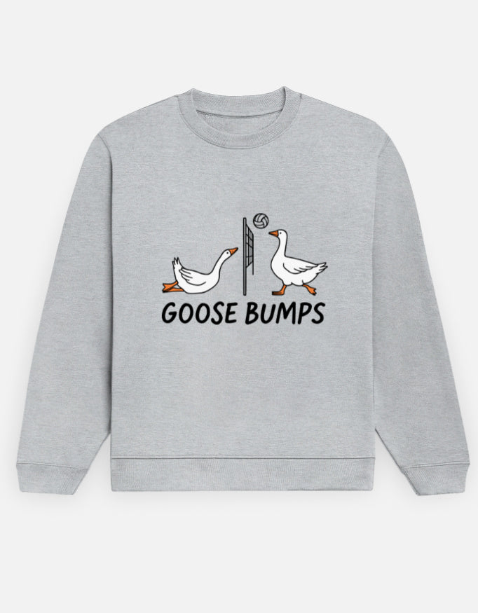 Goose Bumps – Sweatshirt – Noir & Lin India Grey Melange