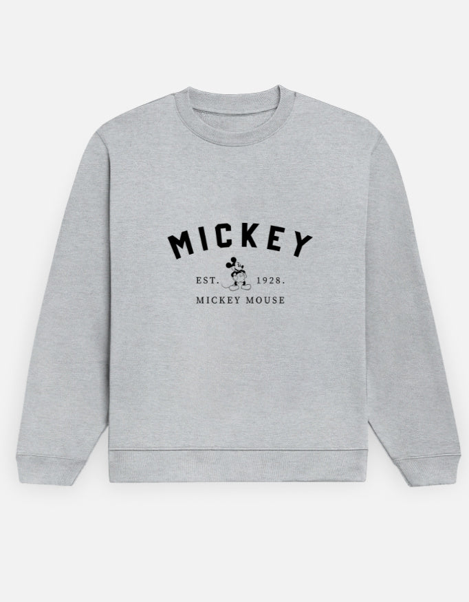Mickey Vintage Sweatshirt – Noir & Lin India Grey Melange