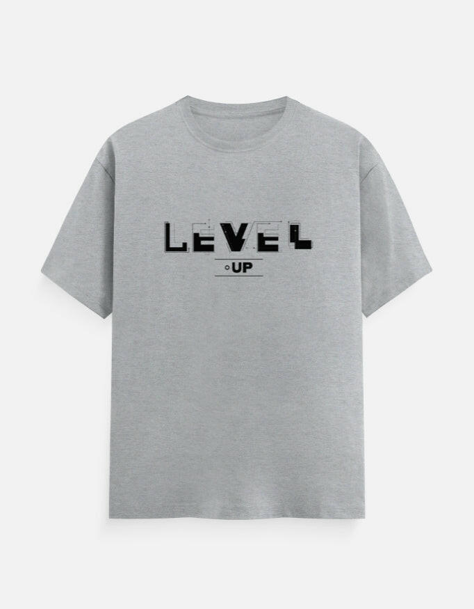 Level-Up T-Shirt – Noir & Lin India Grey Melange