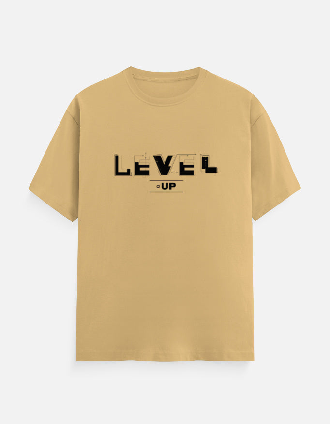 Level-Up T-Shirt – Noir & Lin India Beige