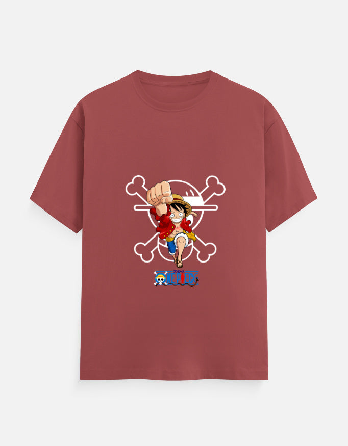 one piece T-Shirt – Noir & Lin India Coral