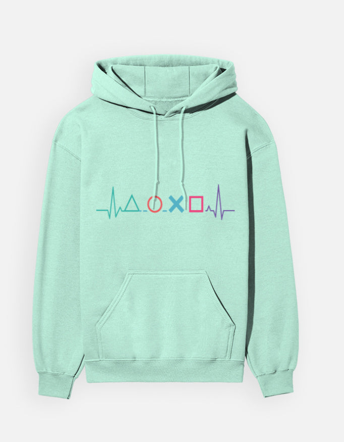PlayStation Heartbeat - Hoodie – Noir & Lin India Mint