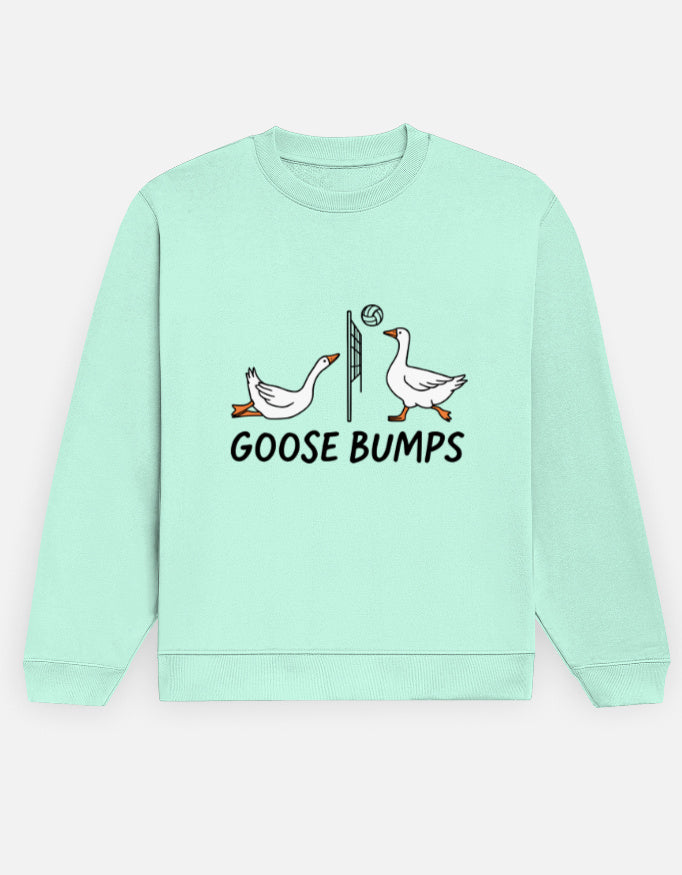 Goose Bumps – Sweatshirt – Noir & Lin India Mint