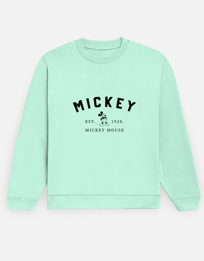 Mickey Vintage Sweatshirt – Noir & Lin India Mint