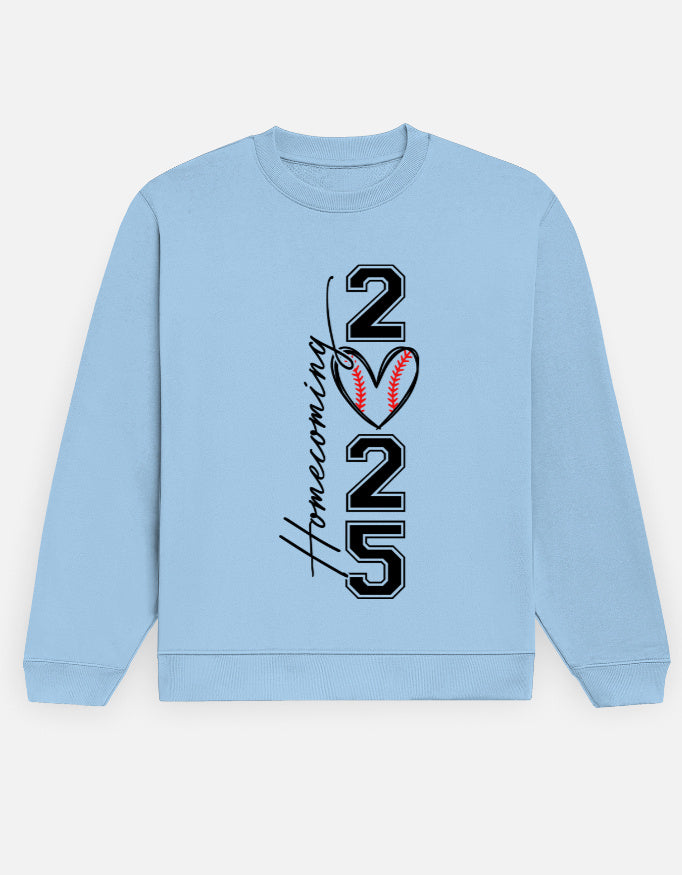 Homecoming 2025 Sweatshirt – Noir & Lin India Baby Blue