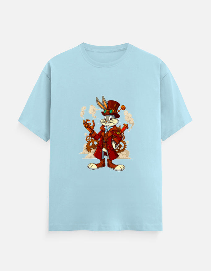 Steampunk Bugs Bunny T-Shirt – Noir & Lin India Baby Blue