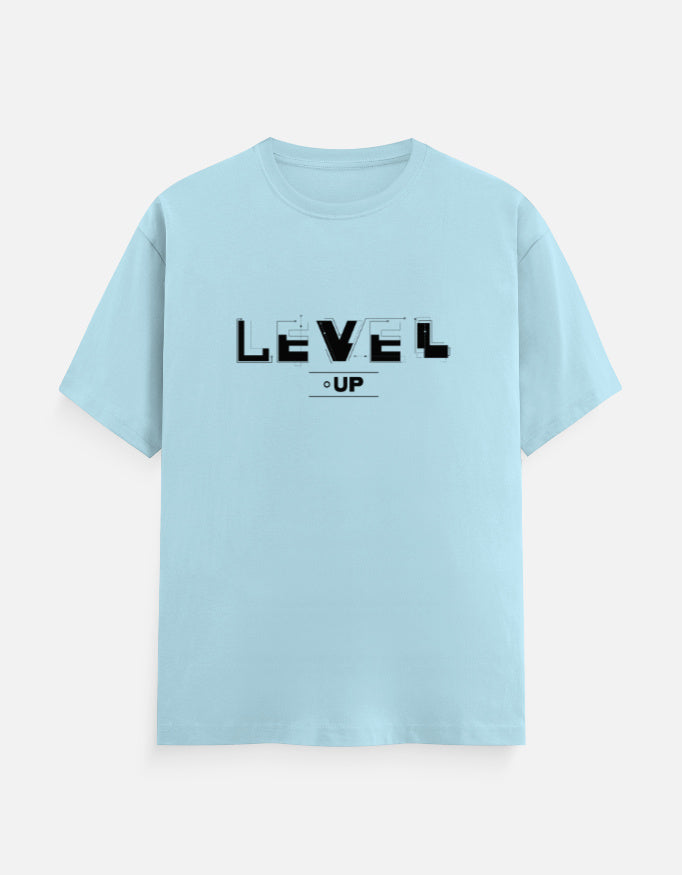 Level-Up T-Shirt – Noir & Lin India Baby Blue