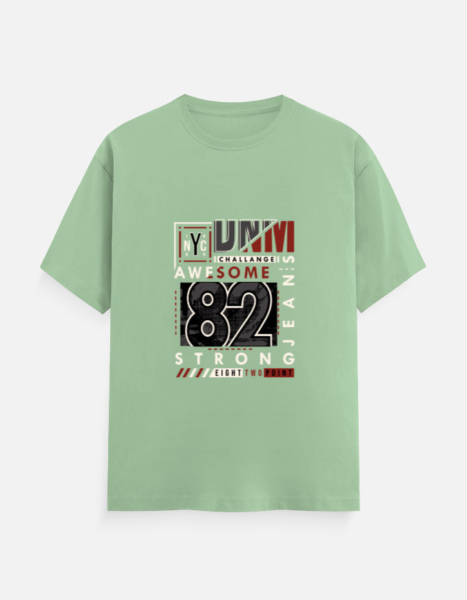 NYC 82 Strong Graphic T‑Shirt – Noir & Lin India Jade