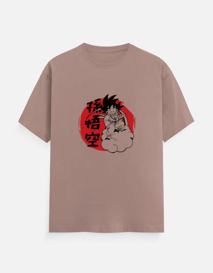 Goku Anime Graphic Crew T-Shirt – Noir & Lin India Mushroom