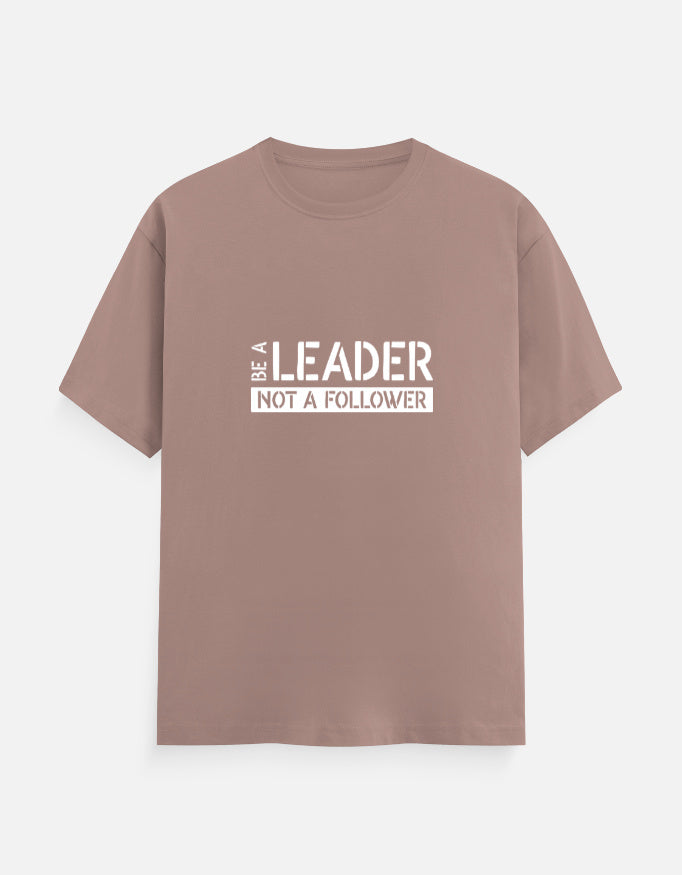 BE A LEADER Unisex T-Shirt – Noir & Lin India Mushroom
