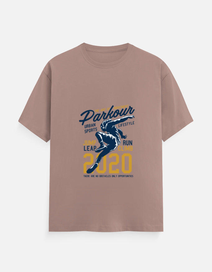 Parkour 2020 Graphic T-Shirt – Noir & Lin India Mushroom