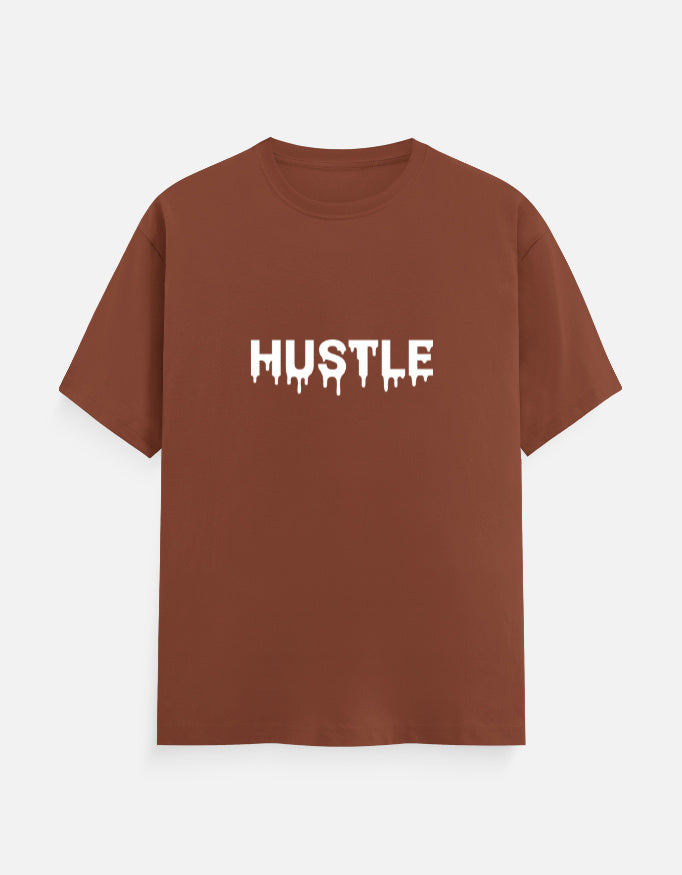 HUSTLE Drip - Vinyl Print - Unisex Regular Fit - Puff Grey – Noir & Lin India Copper