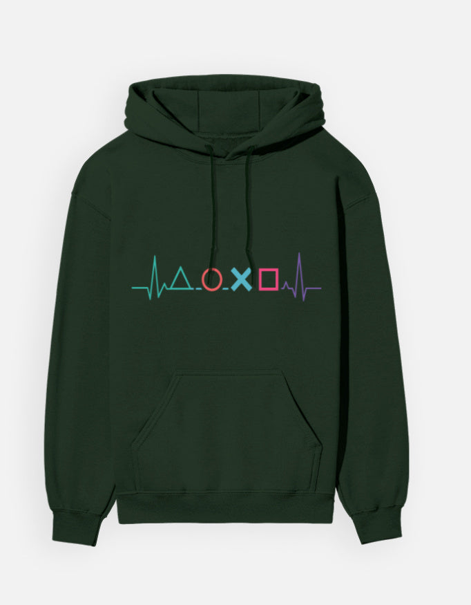 PlayStation Heartbeat - Hoodie – Noir & Lin India Bottle Green