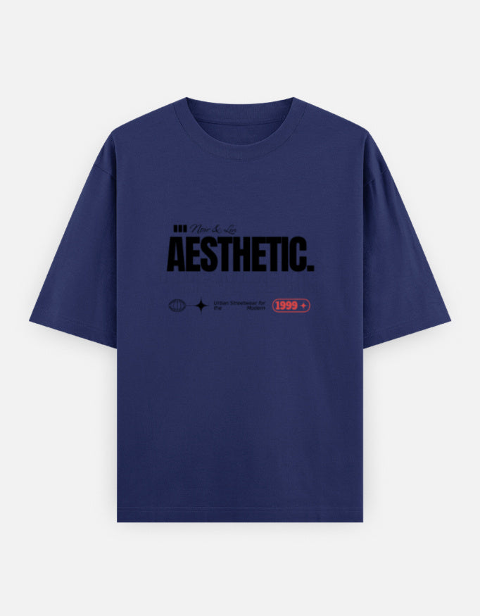 Aesthetic Oversized T-Shirt – Noir & Lin India Royal Blue