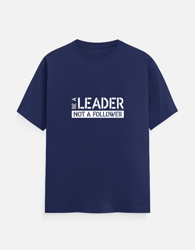 BE A LEADER Unisex T-Shirt – Noir & Lin India Royal Blue