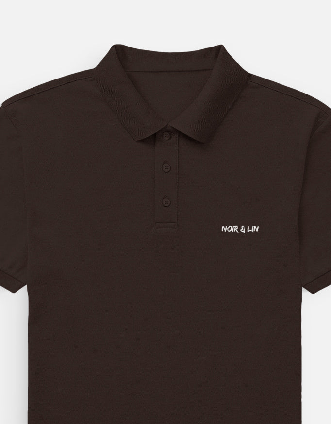 Noir & Lin - Men's Polo – Noir & Lin India Coffee Brown