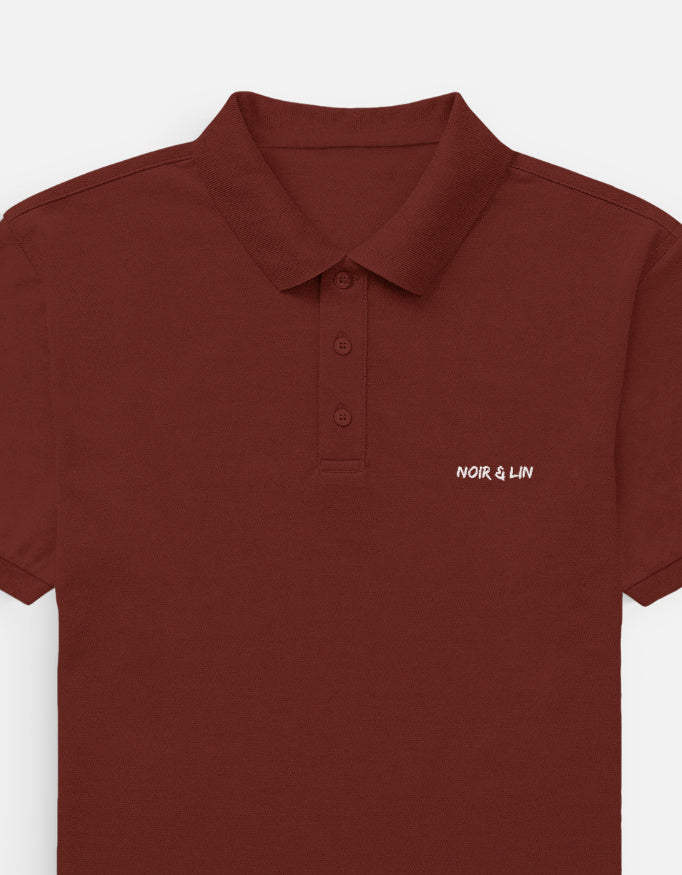 Noir & Lin - Men's Polo – Noir & Lin India Brick Red