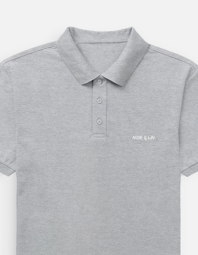Noir & Lin - Men's Polo – Noir & Lin India Grey Melange