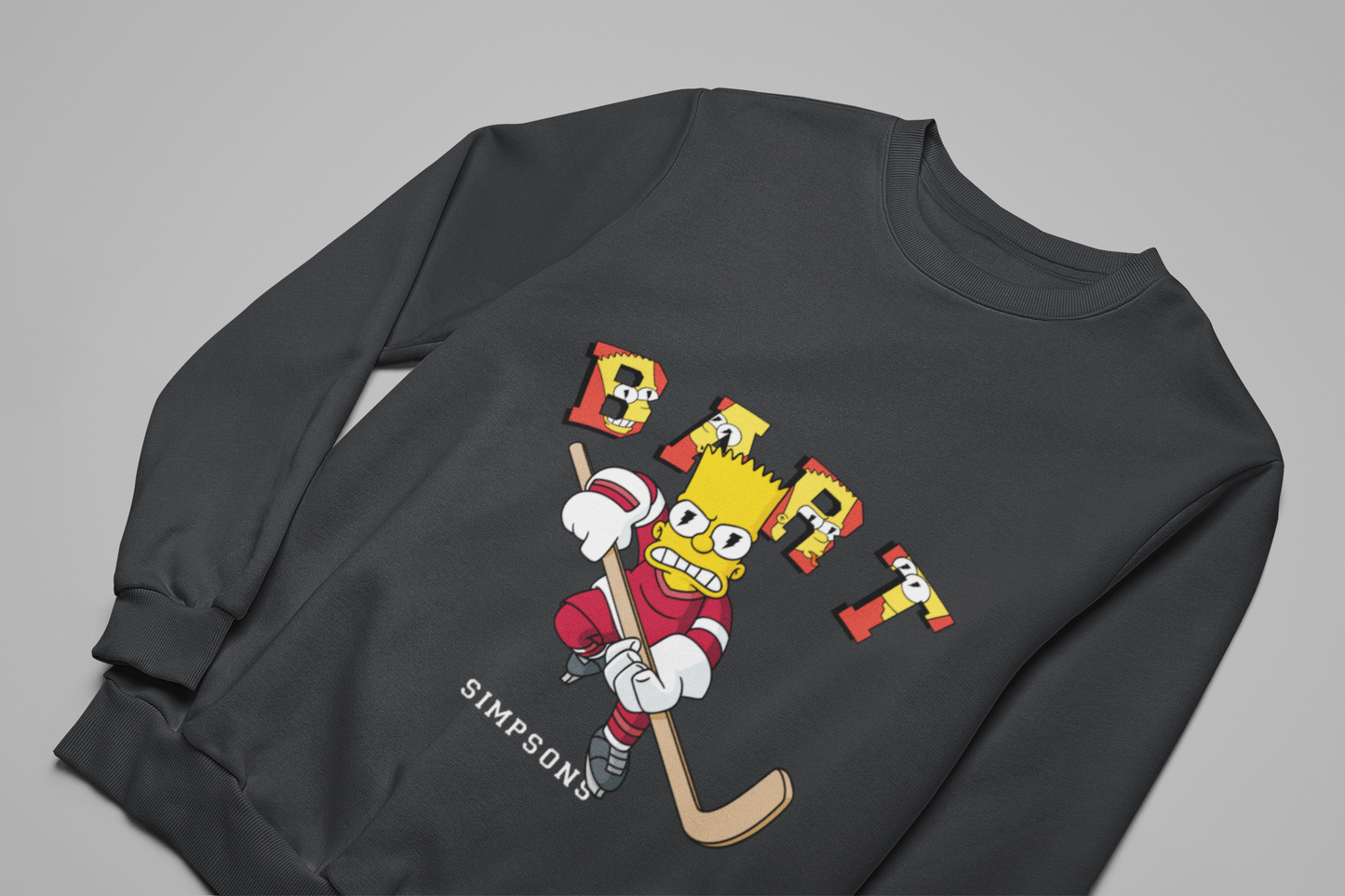 Bart Hockey – Simpsons Graphic Sweatshirt