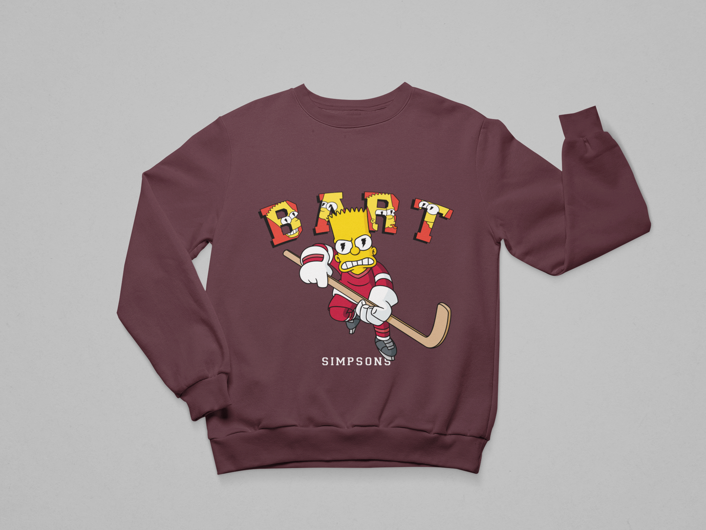 Bart Hockey – Simpsons Graphic Sweatshirt