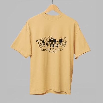 Mickey & Co Oversized T-Shirt – Est. 1928 Dual Print Edition