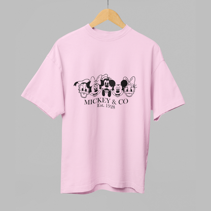Mickey & Co Oversized T-Shirt – Est. 1928 Dual Print Edition
