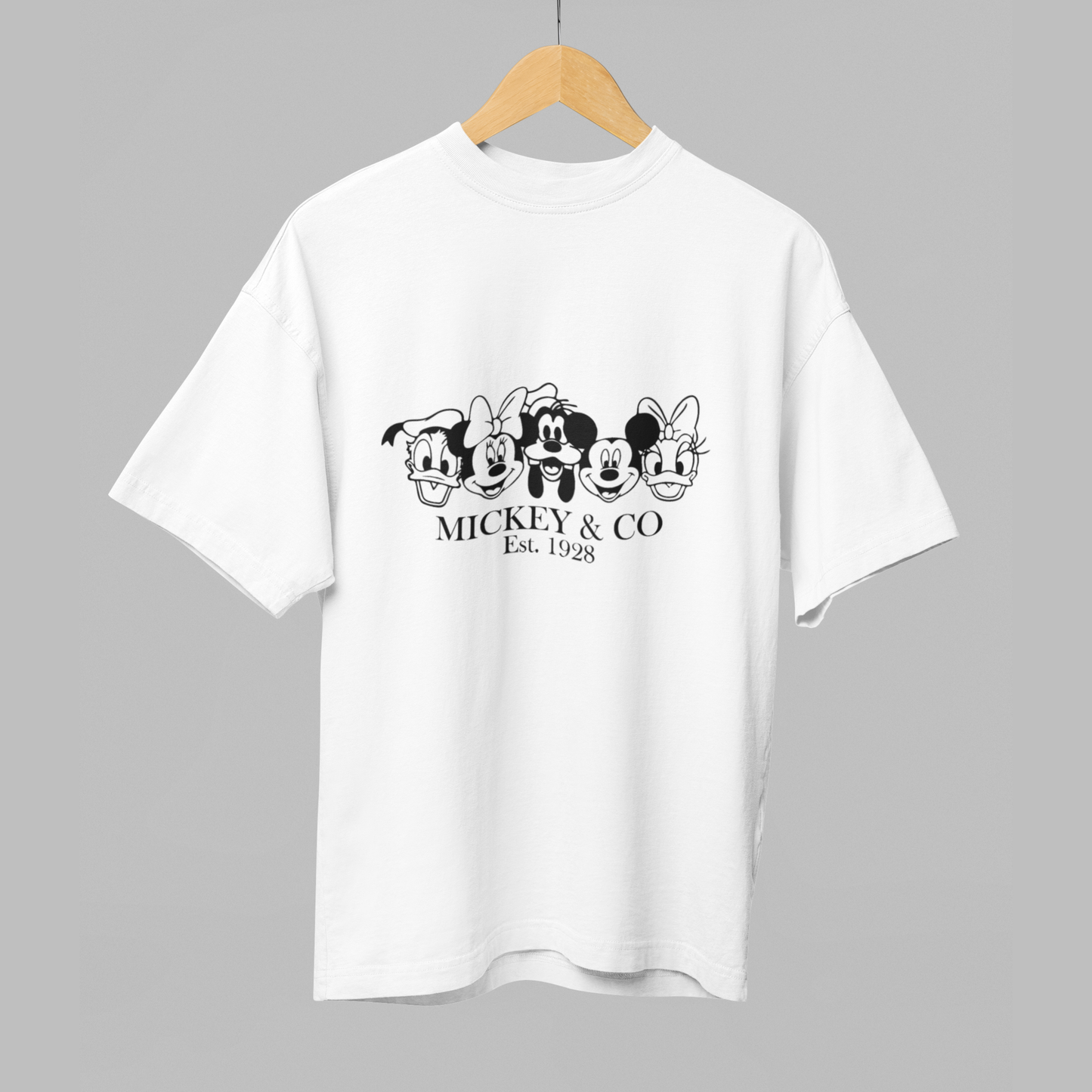 Mickey & Co Oversized T-Shirt – Est. 1928 Dual Print Edition