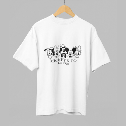 Mickey & Co Oversized T-Shirt – Est. 1928 Dual Print Edition