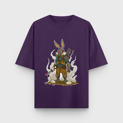 Apocalypse Bunny Oversized Tee – Noir & Lin India Purple