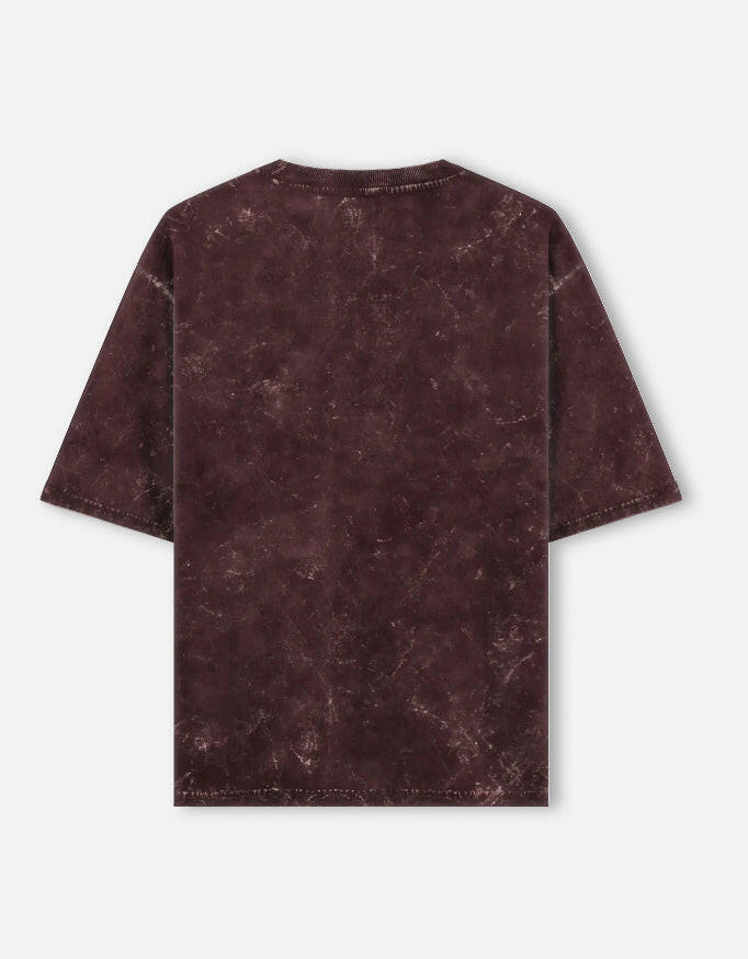 Vintage "Since 1981"-Acid-Wash Oversized Tee – Noir & Lin India