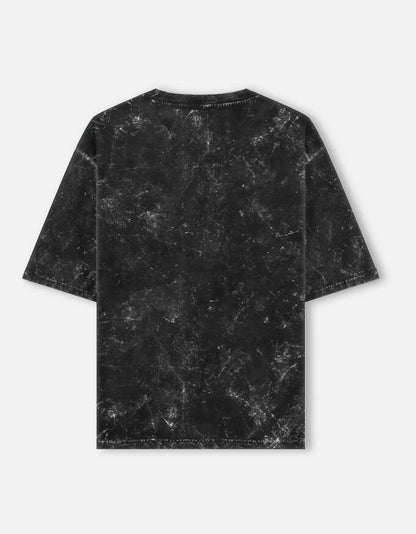 Vintage "Since 1981"-Acid-Wash Oversized Tee – Noir & Lin India
